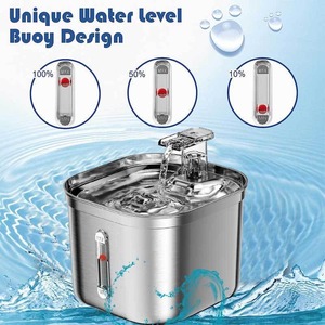 2.2L Stainless Steel Pet Drinking Water Fountain Automatic Cat Water <strong>Bowl</strong> Dispenser Cat Water Fountain for Sale - Product Image 3