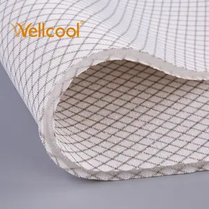 Özel kapalı delik yıkanabilir büyük destek şerit desen polyester hava mesh spacer örgü kumaş yoga mat