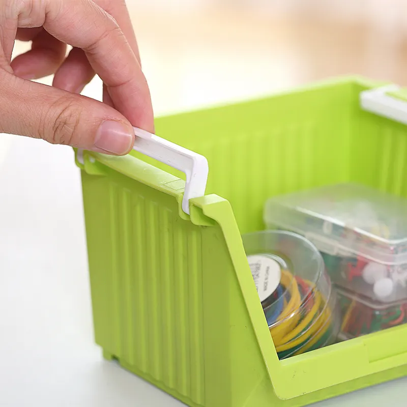 Colorful Desk Organizer Plastic Storage Box for Desk PP Pen Holder