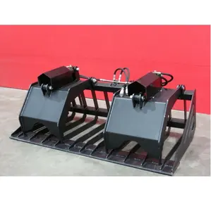 High Quality Skid Steer Loader Attachment Rock Grapple Bucket
