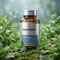Capsules d'antioxydant naturel Quercétine en stock, très demandées, pour adultes (déconseillé aux femmes enceintes), 120 capsules par flacon