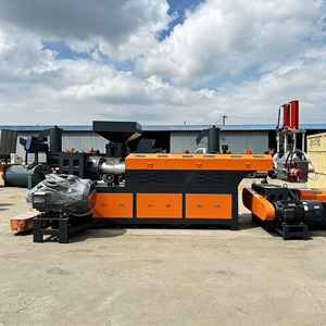 Semi Automatic Scrap Compactor Feeding Waste Complete PP <b>Plastic</b> Extruder Recycling Extrusion <b>Pelletizing</b> Granulator Machine - Product Image 4