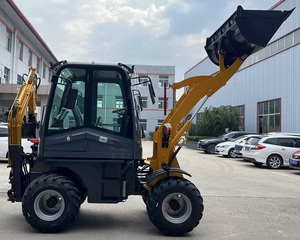 Miễn phí vận chuyển New Mini 4x4 Kubota động cơ bánh xe backhoe <span class=keywords><strong>loader</strong></span> máy xúc máy kéo 1-năm bảo hành 800kg đánh giá tải xô - Product Image 4