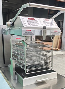 Freidora Eléctrica de 8 Cabezas, Capacidad de 55L, Cuerpo Completo de Acero Inoxidable 304, Uso Comercial, <span class=keywords><strong>Estilo</strong></span> Henny Penny, <span class=keywords><strong>Pollo</strong></span> Frito <span class=keywords><strong>Estilo</strong></span> <span class=keywords><strong>KFC</strong></span> - Product Image 4