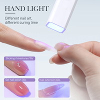 BORN PRETTY-Mini lampe à ongles portable sans fil, rechargeable, avec logo personnalisé