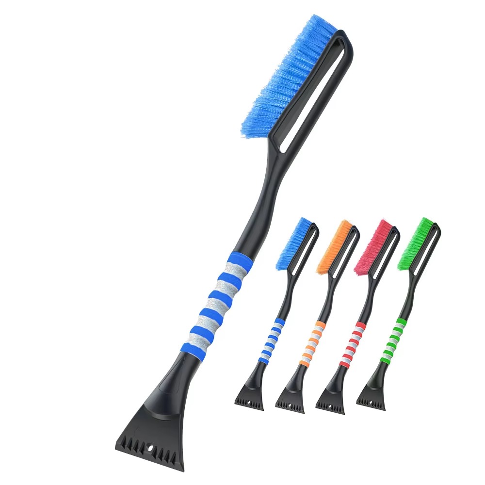 Mallory Snow Brush with Ice Scraper & Foam Grip Extendable Snow Brush