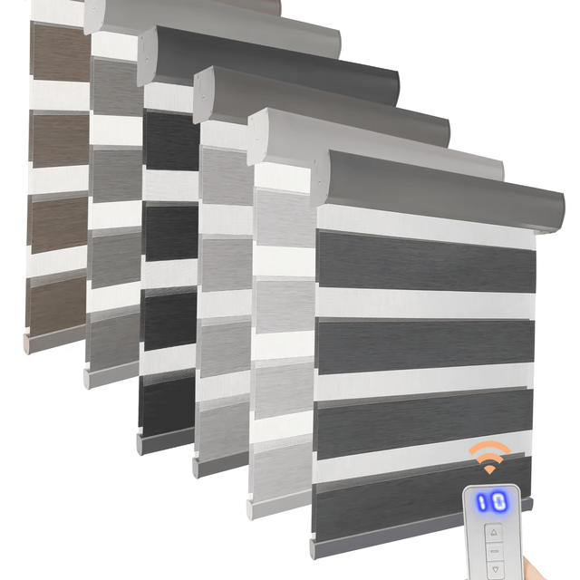 New Customized Size Roller Blinds zebra No Strings Automated Window Blinds Window Covering Decoration