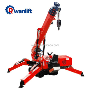 <span class=keywords><strong>Grue</strong></span> <span class=keywords><strong>mobile</strong></span> télescopique électrique Qingdao Wanlift pour camionnette, treuil à câble, 1,2-12 tonnes, télécommande - Product Image 2
