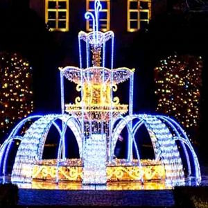 Dancing Water Light Sculpture for Outdoor Space Garden Resort and Night Landscape Art Display - Product Image 1