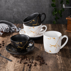 <span class=keywords><strong>Tasse</strong></span> à café en céramique style nordique, marbrée noir et blanc, <span class=keywords><strong>tasse</strong></span> à matcha <span class=keywords><strong>avec</strong></span> <span class=keywords><strong>soucoupe</strong></span>, mug à café européen, mug à lait pour le <span class=keywords><strong>petit</strong></span>-<span class=keywords><strong>déjeuner</strong></span> - Product Image 6