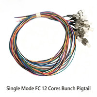 Cable de Fibra Óptica Monomodo Sólido G652D para Interiores, 10 Conductores LC/SC/FC/ST UPC/APC, Tipo Pigtail