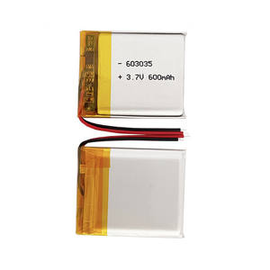 603035 Lipo Batterij <span class=keywords><strong>3</strong></span>.7V 600Mah Oplaadbare Li-Ion Lithium Polymeer Batterie Akku 063035 - Product Image 2