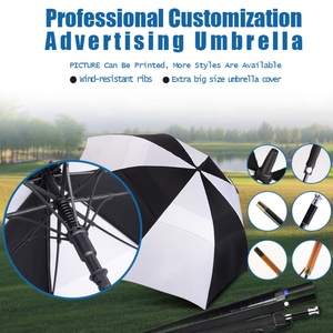 72/80 Inch Golf Umbrella Golf Umbrella Double <b>Canopy</b> Custom logo UV protection Windproof and Rainproof Business Umbrella - Product Image 4