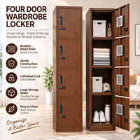 Casier en acier avec serrure à code, armoire de rangement métallique étroite et verrouillable, écologique, pour dortoir du personnel, salle de sport, salle de bain et bureau