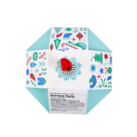 Nouveau lancement de boîte-cadeau de Noël personnalisée créative emballage portable de forme spéciale avec laminage mat de gaufrage et revêtement UV