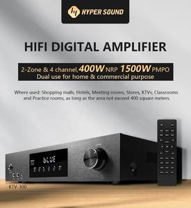 Amplificador de clase D de zona A + B, 400W BT5.0, 100W * <span class=keywords><strong>4</strong></span>, amplificador de alta potencia de 2 zonas y <span class=keywords><strong>4</strong></span> canales, amplificadores de alta fidelidad - Product Image 4