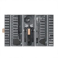 Juego de Destornilladores de Precisión 192 en 1, Kit de Herramientas Magnéticas para Reparación de Electrónicos, para iPhone, Laptop, Relojes, Gafas, con Mango Antideslizante