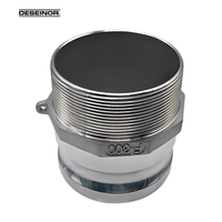 Raccord rapide Camlock F300 en alliage d'aluminium avec poignée à levier et bride, connecteur industriel pour camions-citernes, pétrole, produits chimiques et conduites de fluides