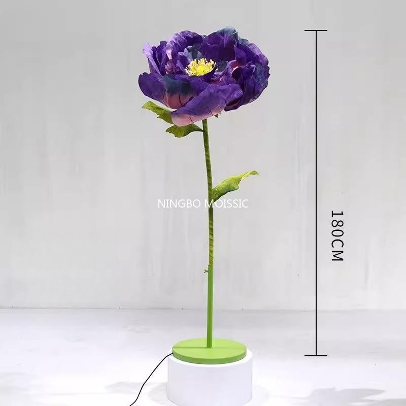 power on Opening and closing rose Purple