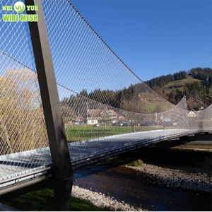 Prix <span class=keywords><strong>d</strong></span>'usine Vente en gros Diamant Trou Câble en acier inoxydable <span class=keywords><strong>Filet</strong></span> à mailles pour la protection des mailles - Product Image 1