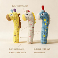 Juguete para Perros: Muñeco de Peluche de Poni de Cuello Largo con Sonido, Resistente a Mordeduras, Ecológico, para Juego Individual en Interiores/Exteriores