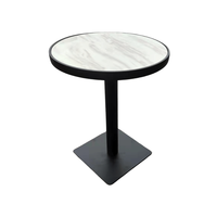 Table à manger moderne en marbre pour usage commercial extérieur, en acier inoxydable, pour hôpital, maison, bar, restaurant, mobilier de restaurant antique