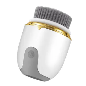 Draagbare Mini Vibratie Diepe Reinigingsborstel 3 Opzetborstels Gezichts Elektrische Cosmetische Borstel