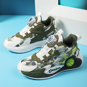 <span class=keywords><strong>Zapatillas</strong></span> de Baloncesto para Niños al por Mayor Cema con Botones Giratorios Geniales para Entrenamiento Escolar de Temporada de Invierno - Product Image 4