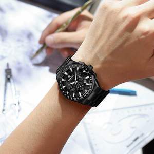 Nuevo Reloj de Pulsera Cronógrafo para Hombre REWARD RD813150M, Diseño Elegante para Negocios, 44 mm, Movimiento de Cuarzo, Correa de Acero Inoxidable Sólido, Alta Calidad - Product Image 4