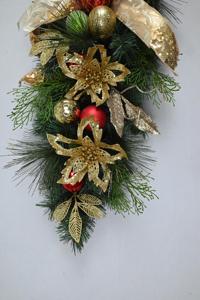 High Quality Customized Teardrop <b>Swag</b> Wall Hanging Christmas Decoration Artificial Teardrop <b>Swag</b> - Product Image 5