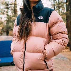 Doudoune d'hiver <span class=keywords><strong>The</strong></span> <span class=keywords><strong>North</strong></span> <span class=keywords><strong>Face</strong></span> pour femme en duvet de canard <span class=keywords><strong>blanc</strong></span>, sexy, respirante, en dentelle, écologique, push-up - Product Image 2