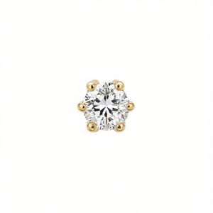 Boucles d'oreilles clous en diamant Tiffany & Co. en or 18 carats, taille brillant rond, sertissage griffe, bijoux de fiançailles classiques pour femme - Product Image 1