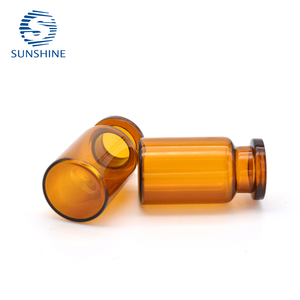 Vial de botella de vidrio vacío ámbar superior engarzado de <span class=keywords><strong>7</strong></span> <span class=keywords><strong>ml</strong></span> de alta calidad para uso médico o cosmético - Product Image 1