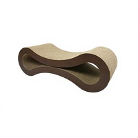 Griffoir pour chat de luxe moderne et classique en carton ondulé, design minimaliste écologique, extra large et résistant à l'usure