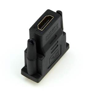 DVI-D femelle HDTV or (24 + 1) double moniteur 4K 60 USB-C <span class=keywords><strong>adaptateur</strong></span> de moniteur <span class=keywords><strong>prise</strong></span> coaxiale fibre optique PVC poly-sac combinaison Stock - Product Image 2