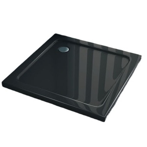 Oneup — plateau <span class=keywords><strong>de</strong></span> <span class=keywords><strong>douche</strong></span> rectangulaire en <span class=keywords><strong>céramique</strong></span>, 800x800 cm, carré <span class=keywords><strong>de</strong></span> couleur noire, en résine acrylique - Product Image 1