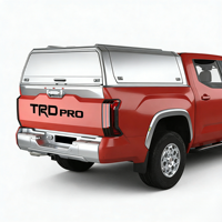 Toyota Vigo Double Cab – Couverture de benne pliante, étanche, en aluminium, avec verrouillage, type roll-up, à charnières, haute, avec auvent et tonneau cover