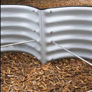 Wholesale Outdoor Galvanized <b>Planter</b> <b>Raised</b> Garden Beds with Safety Edging and Link Poles for Home Use - Product Image 2