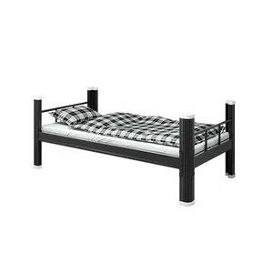 Cama de metal tipo único com estrutura de aço para salão de estar, preço barato, cama multiuso desmontável