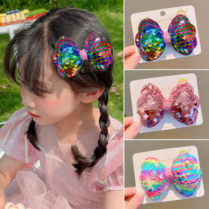 Pinzas para el pelo con lazo de lentejuelas, pasadores brillantes con purpurina láser para niñas, accesorios para el pelo de princesa para fiestas y uso diario - Product Image 3
