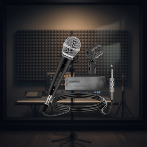 Micrófono Vocal Dinámico Profesional de 5 Núcleos, Cardioide, de Mano, con Conector XLR de 6.35mm, Rejilla de Acero para Karaoke - Product Image 2