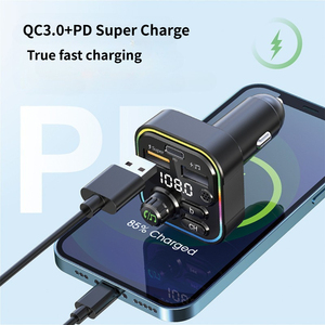 12-24V QC3.0 22,5W Superschnelles Laden OVP-geschützter Multifunktionaler FM-Transmitter Auto-Player-Ladegerät mit Kameraunterstützung - Product Image 2