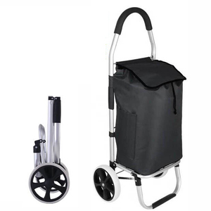 Tas Troli Belanja Lipat Portabel, Tas Troli Belanja Lipat Logam Portabel Portabel Roda Lipat Murah - Product Image 2