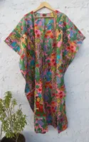 Nouvelle arrivée, robe kaftan longue en coton naturel, taille unique, respectueuse de l'environnement, pour femmes, idéale pour la plage