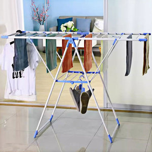 Tendedero de Ropa Metálico Multifuncional Plegable para Uso Doméstico, Ahorra Espacio, Tendedero Vertical para Ropa y Toallas - Product Image 2
