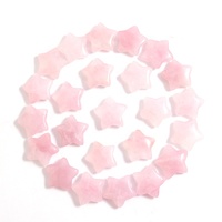 Cristal d'améthyste de Quartz Rose d'étoile naturelle 20mm petite sculpture artisanat de guérison pierre d'énergie spirituelle décor de Reiki en gros