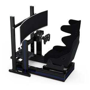 Cockpit de course Sim personnalisé compatible avec la base de montage sur volant <span class=keywords><strong>Fanatec</strong></span> 40160 PS5 Sim Racing Cockpit en aluminium - Product Image 1