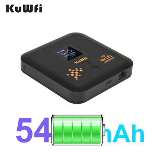 KuWFi chat 12 ESim Routeur 5400mAh 4g + Routeur sans fil de poche 1200mbps Multi <span class=keywords><strong>Sim</strong></span> Support Mobile Wifi Hotspot - Product Image 2