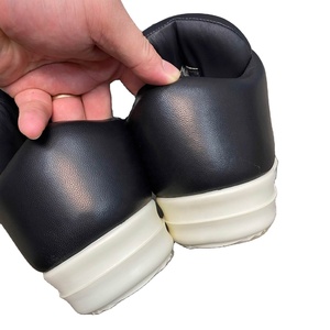 Chaussures décontractées de luxe pour hommes en cuir noir de haute qualité, à bout épais, tendance, pour l'extérieur, toutes saisons, baskets Owens - Product Image 6