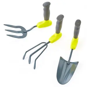 garden hand tool kits, 3 in 1, improved configuration for waist joint protection